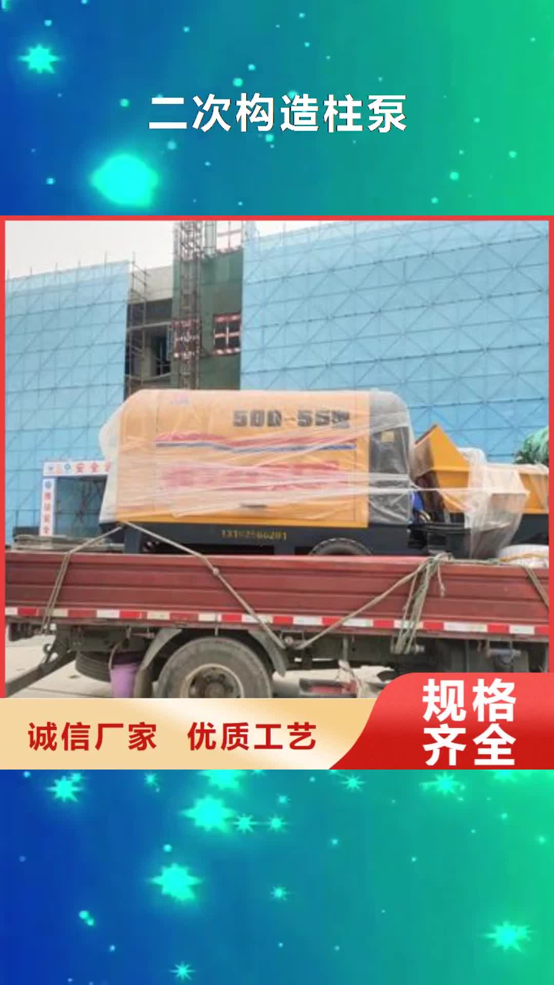 【甘孜 二次构造柱泵_构造柱浇筑泵细节严格凸显品质】